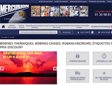 Tablet Screenshot of mercurion-online.com